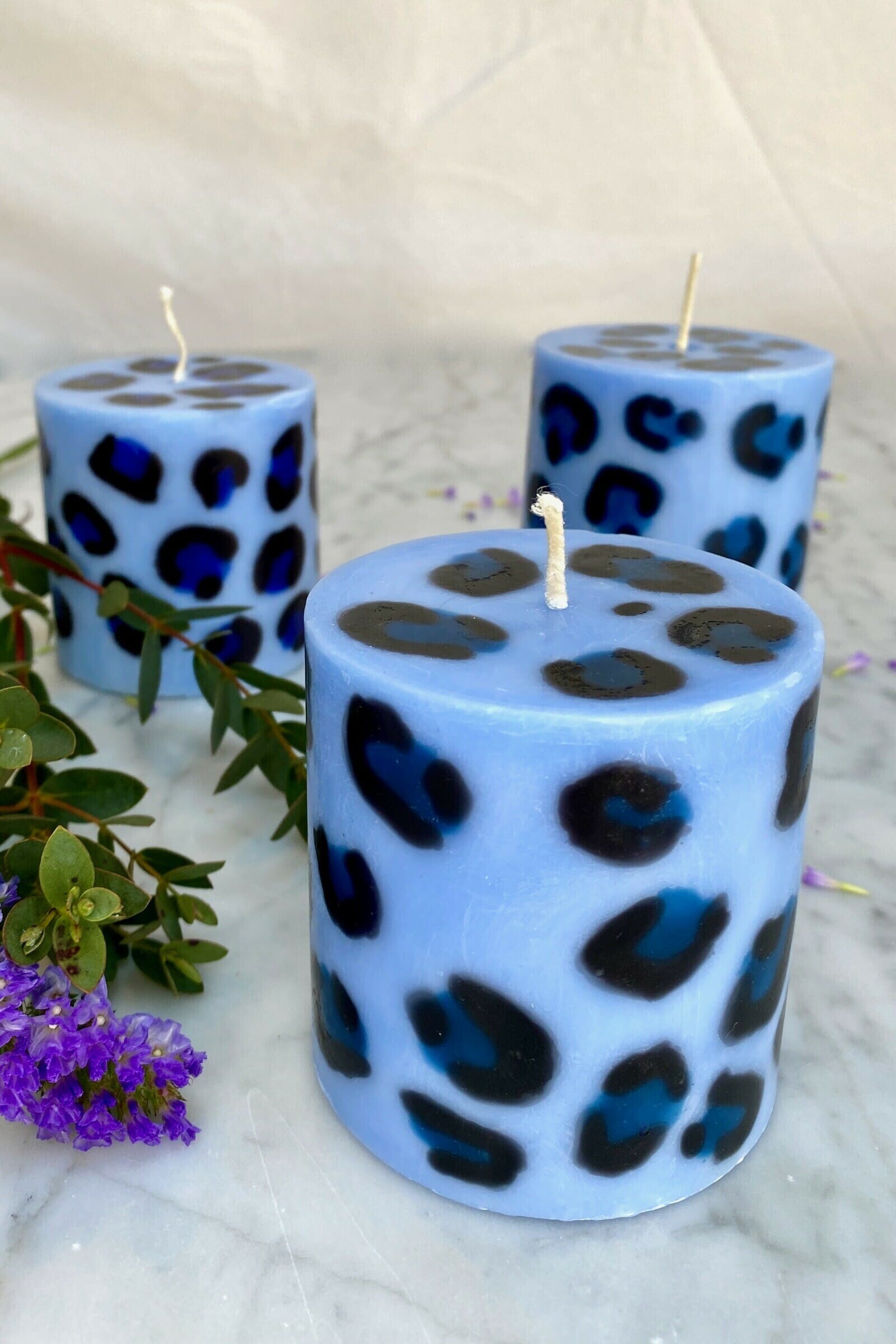 Leopard Print Candles | Baby Shower Gifts | Tilbea