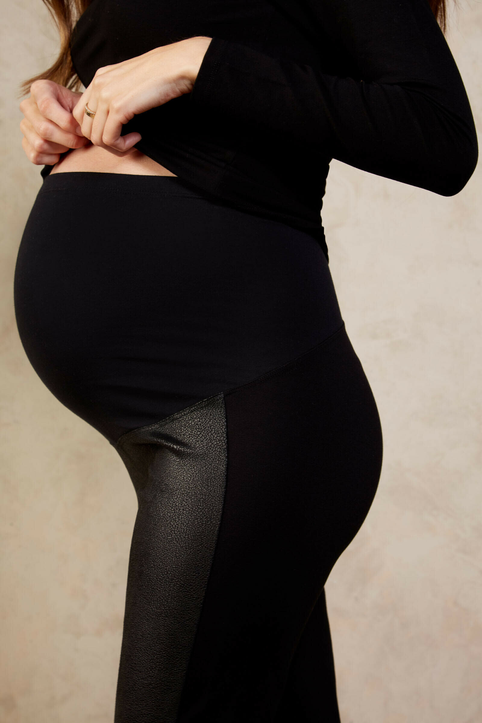 Black Exclusive Over The Bump Maternity Leggings - Maternity to Baby