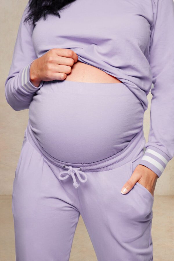 Purple Maternity tracksuit