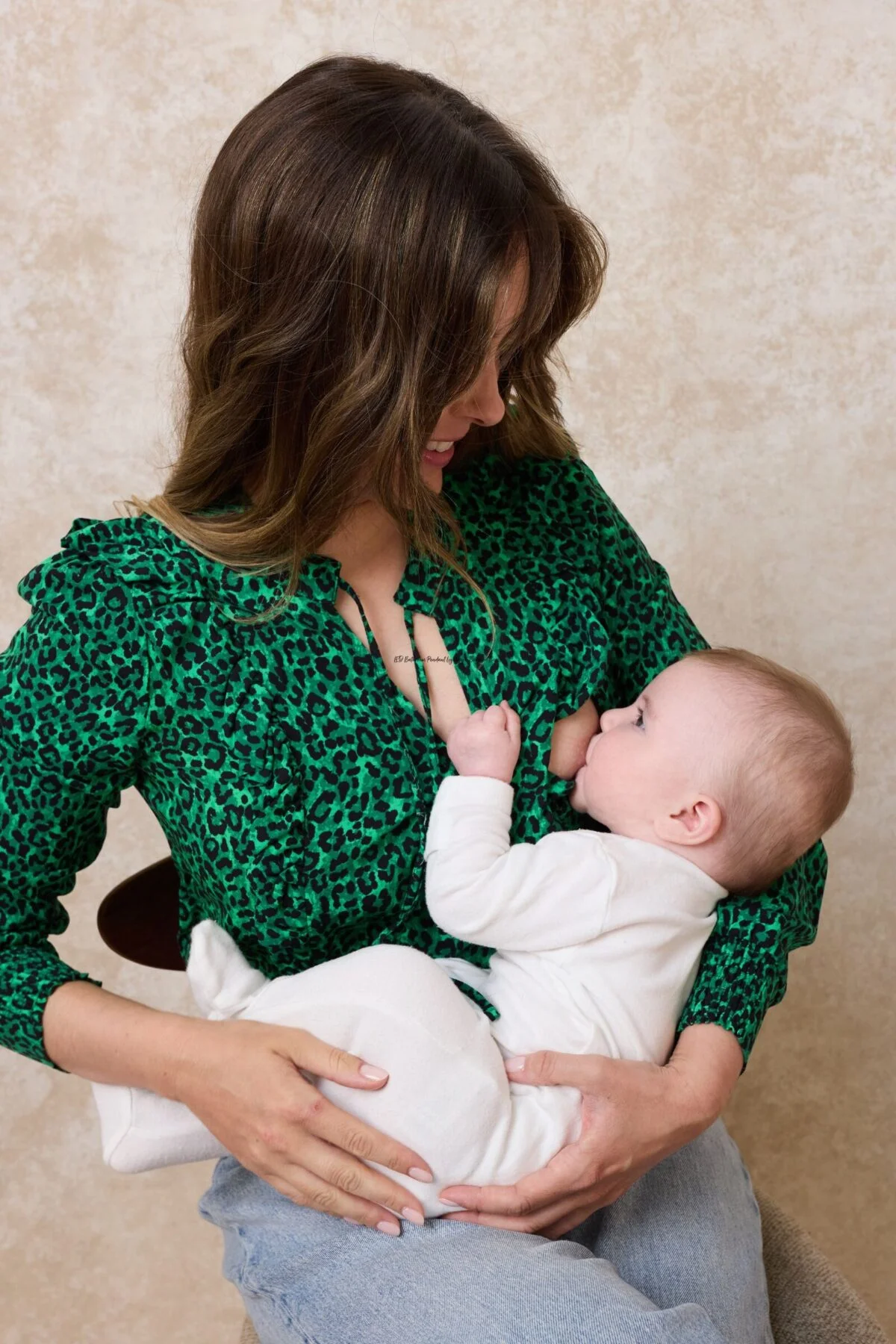 Orna Frill Nursing Shirt | Green