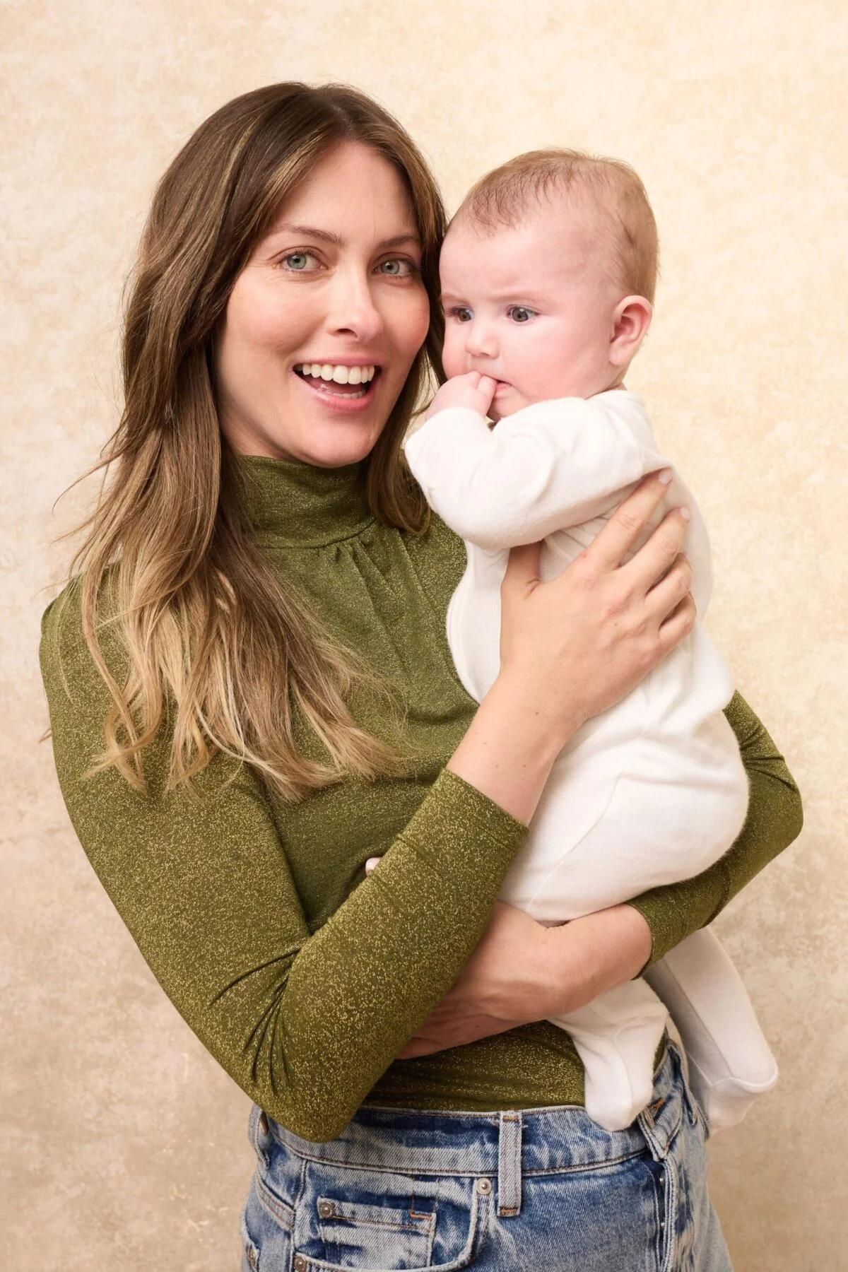 Nina Sparkly Nursing Top | Green - Image 2